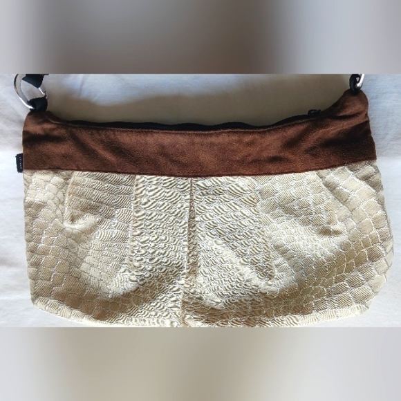 Lisa Lill Cream Brown Hobo Shoulder Bag - Picture 2 of 7